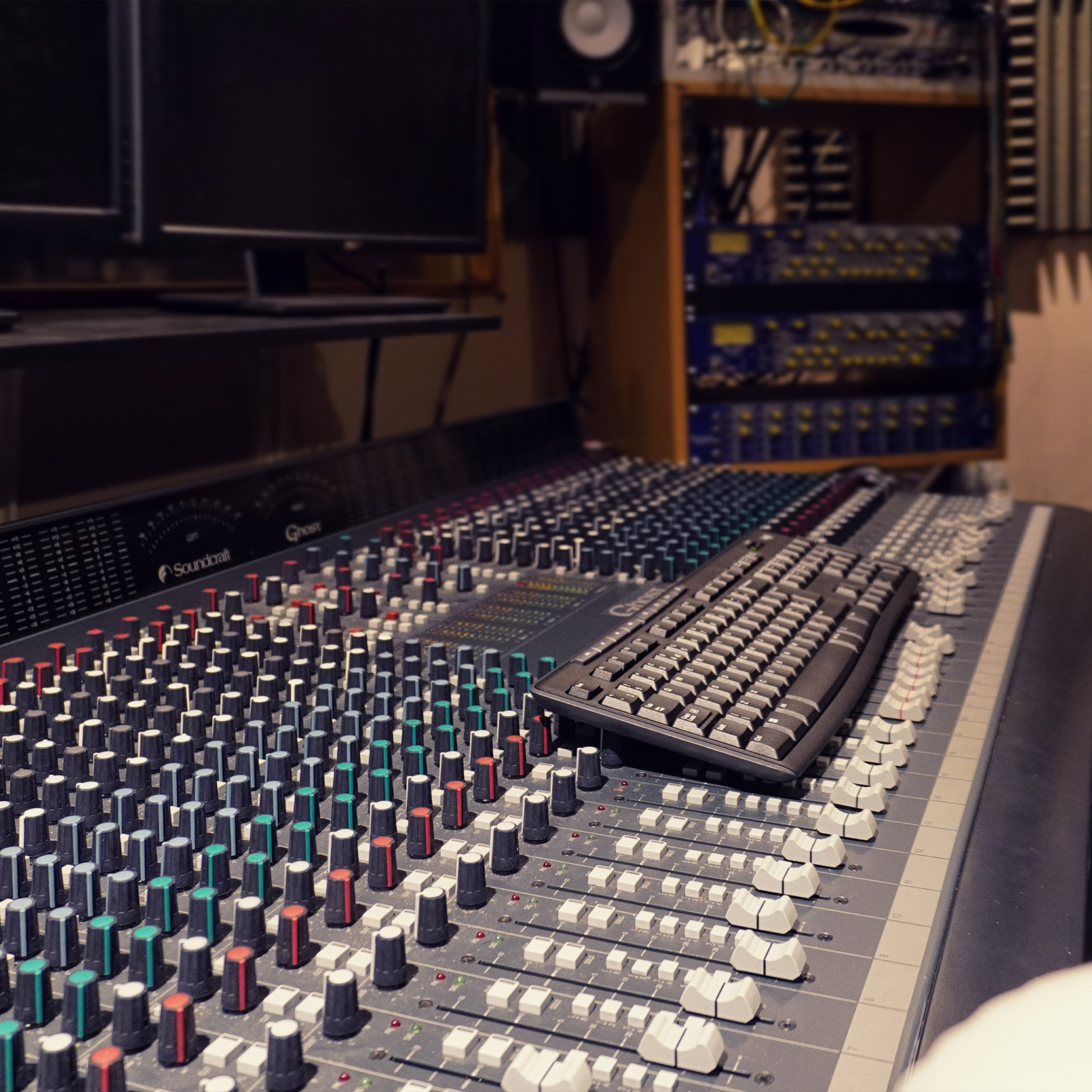 Recording studio at The Smash Room
